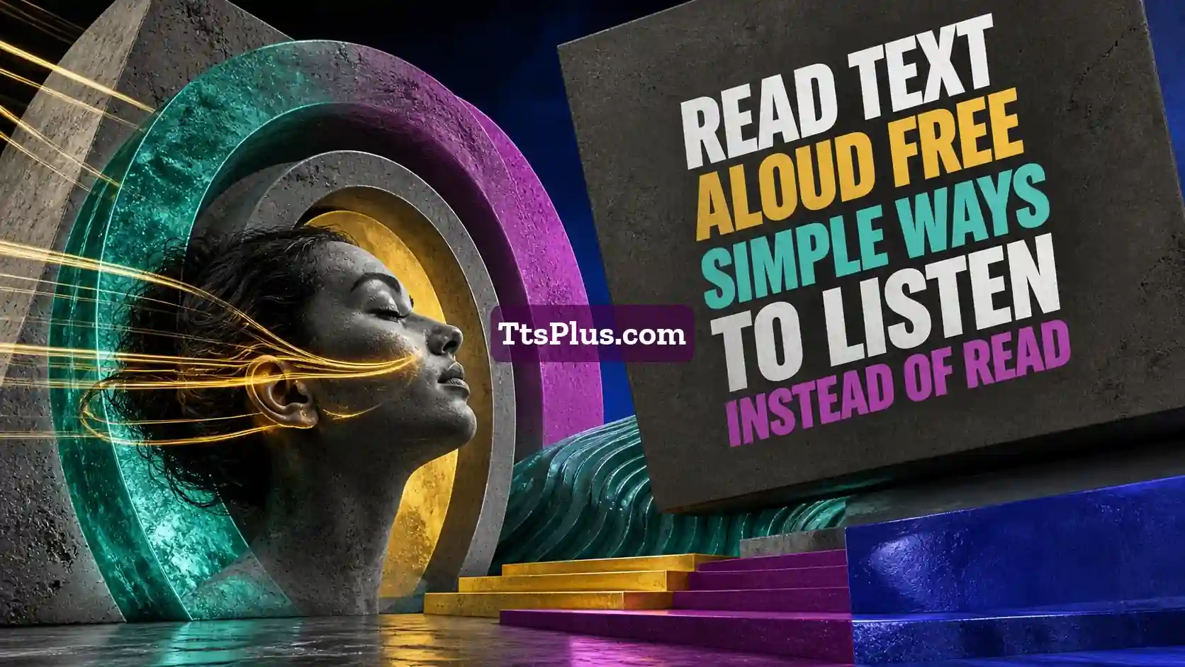Read Text Aloud Free: Simple Ways to Listen Instead of Read — TtsPlus guide illustration