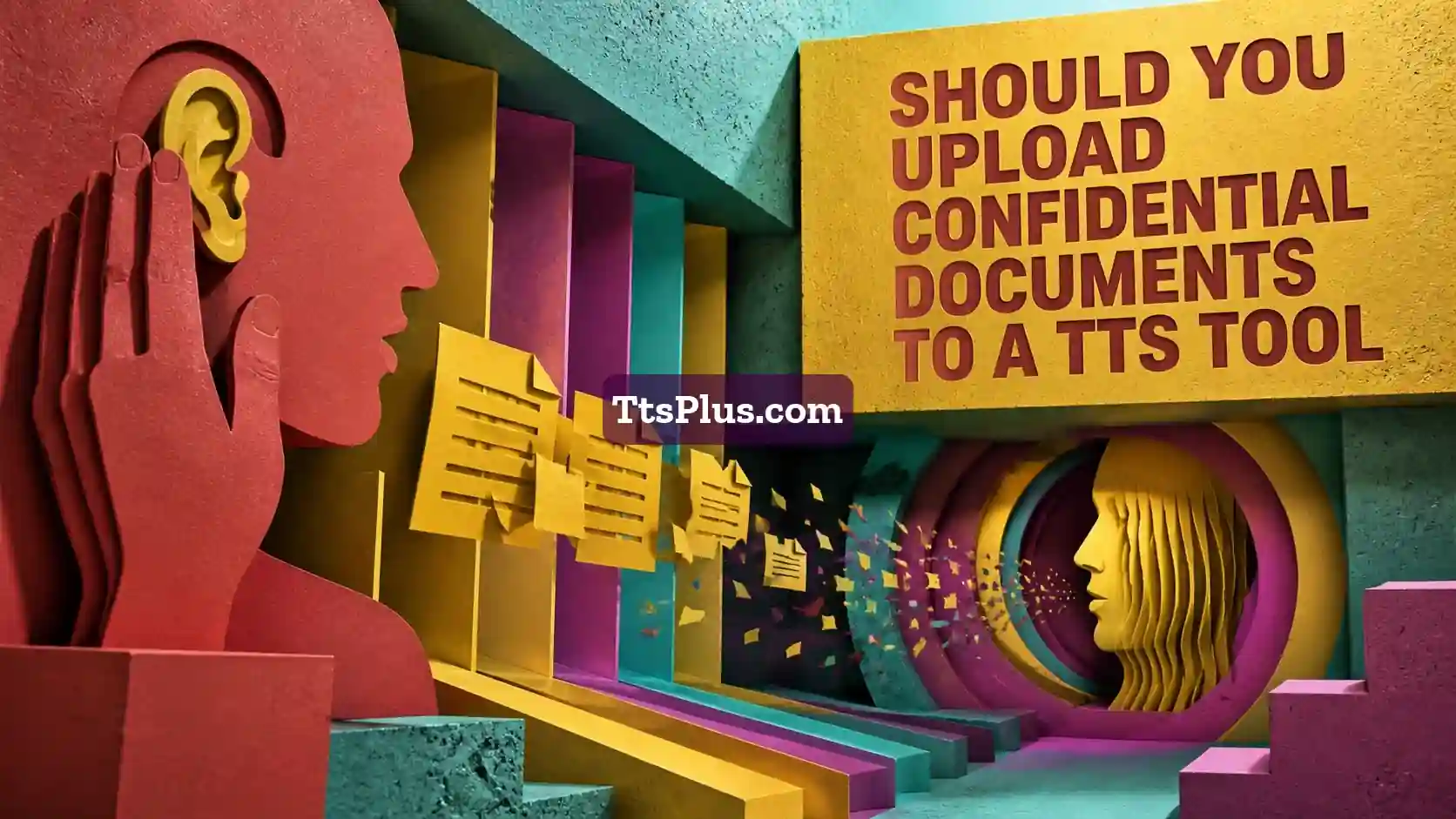 Should You Upload Confidential Documents to a TTS Tool? — TtsPlus guide illustration