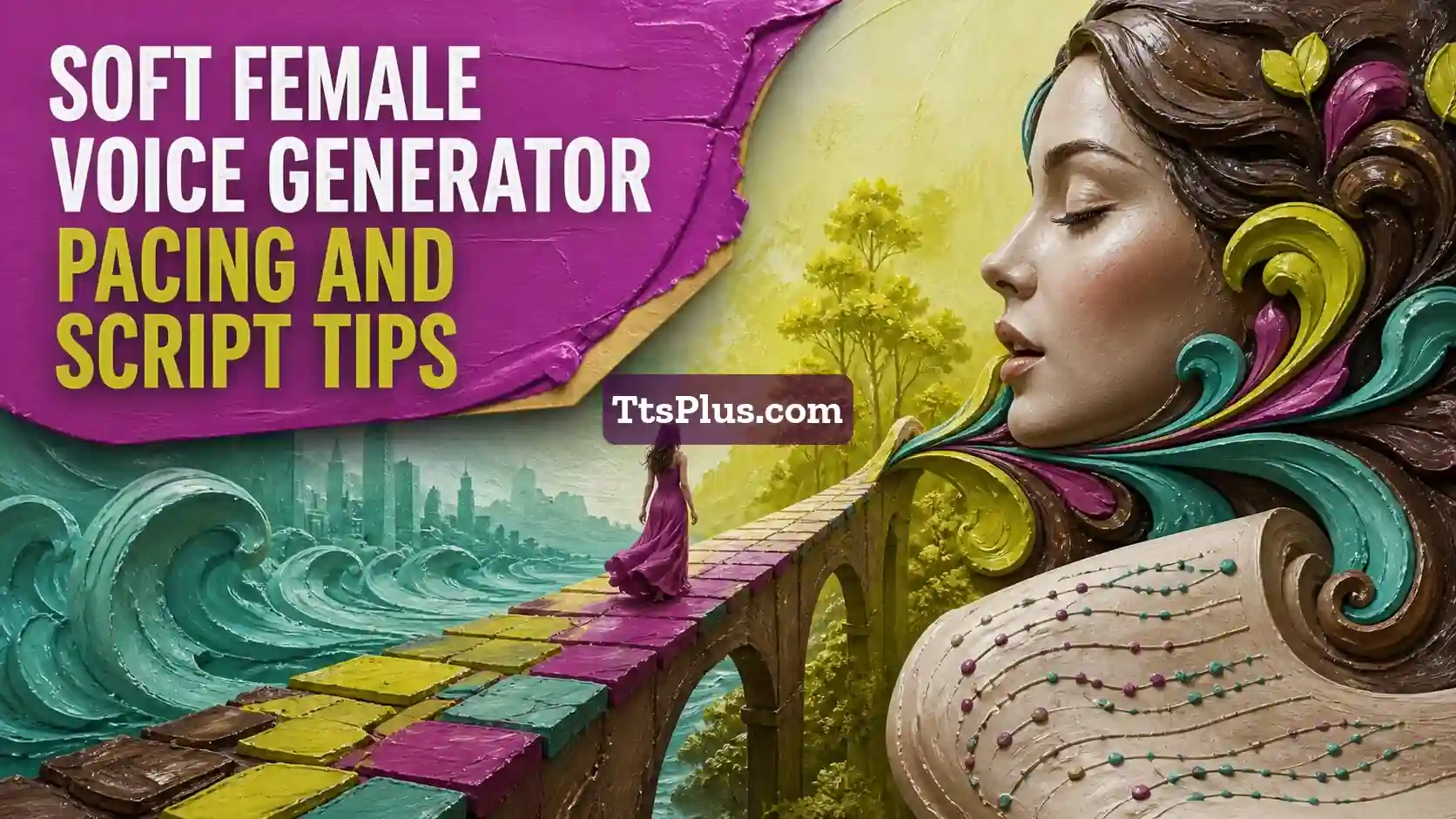 Soft Female Voice Generator: Pacing and Script Tips — TtsPlus guide illustration