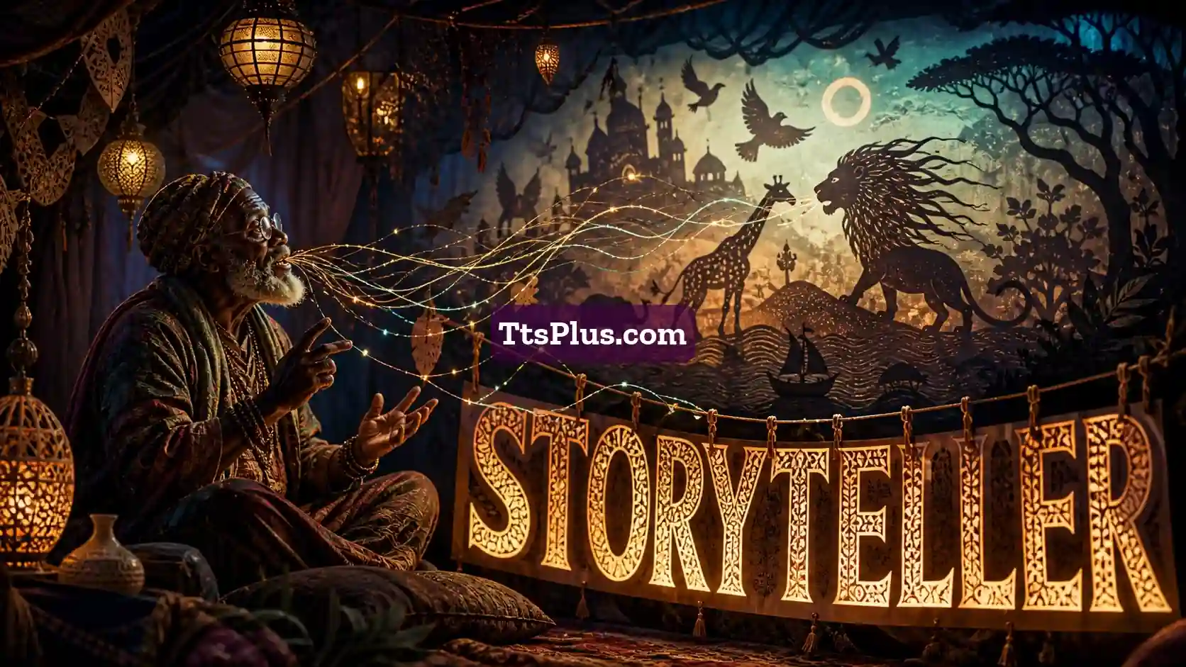 AI Storyteller Voice Generator illustration
