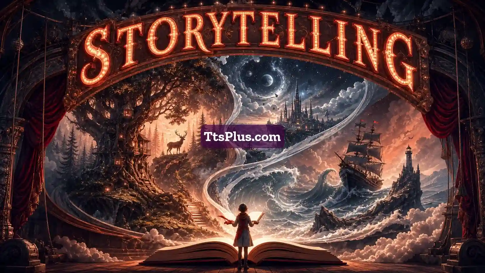 Text to Speech for Storytelling illustration