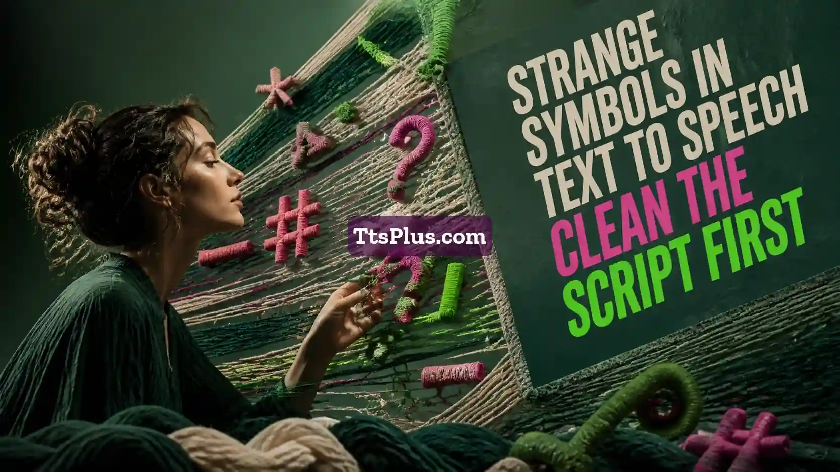 Strange Symbols in Text to Speech: Clean the Script First — TtsPlus guide illustration
