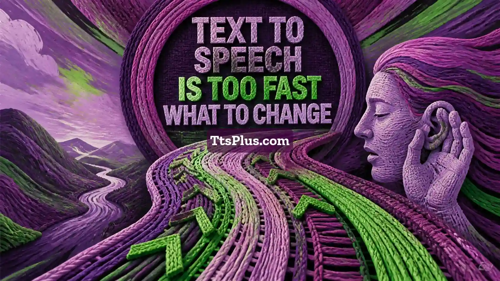 Text to Speech Is Too Fast: What to Change — TtsPlus guide illustration