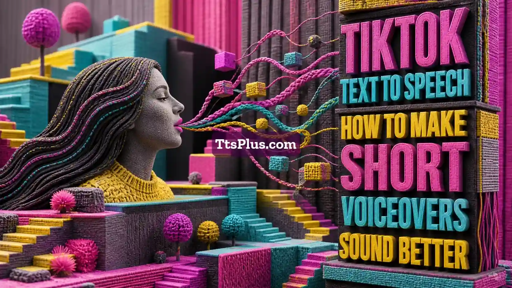 TikTok Text to Speech: How to Make Short Voiceovers Sound Better — TtsPlus guide illustration