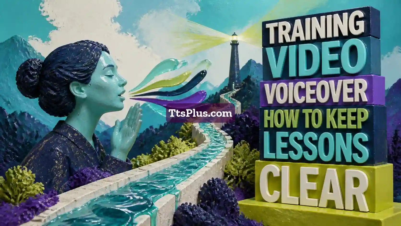 Training Video Voiceover: How to Keep Lessons Clear — TtsPlus guide illustration
