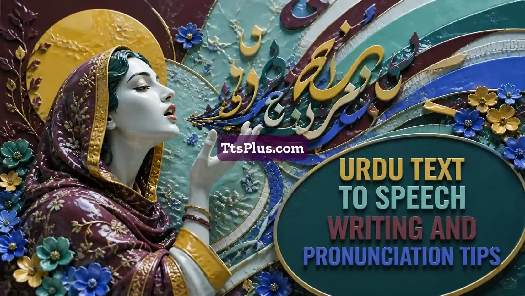 Urdu Text to Speech: Writing and Pronunciation Tips — TtsPlus guide illustration