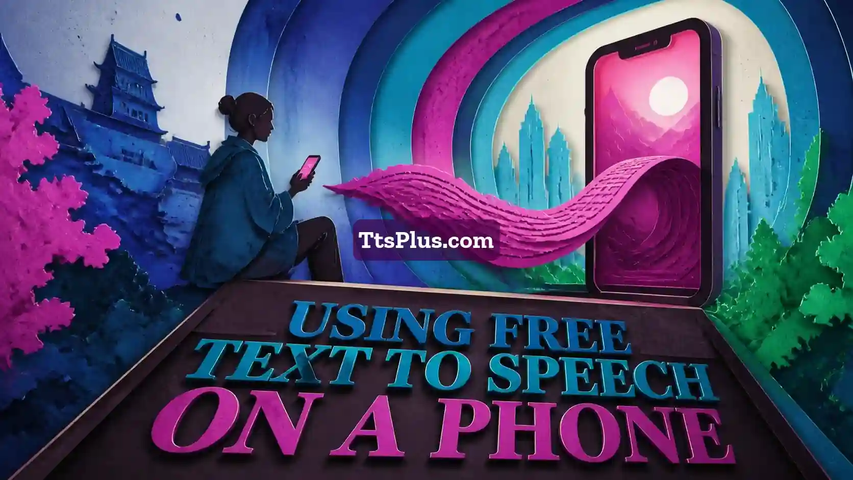 Using Free Text to Speech on a Phone — TtsPlus guide illustration