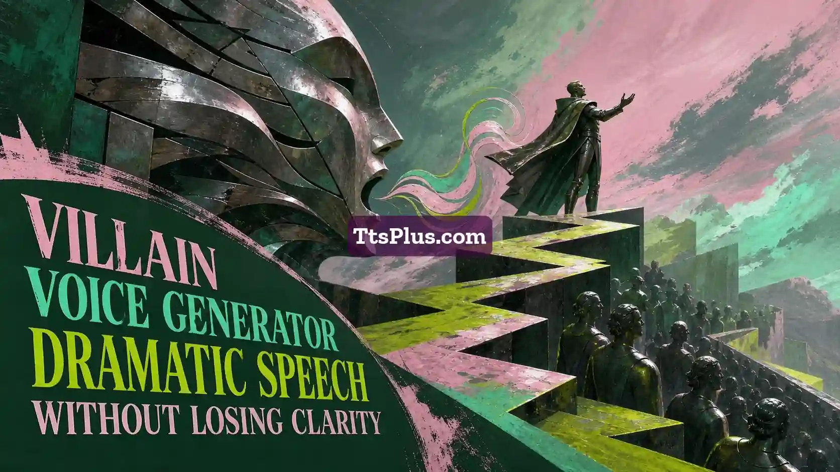 Villain Voice Generator: Dramatic Speech Without Losing Clarity — TtsPlus guide illustration