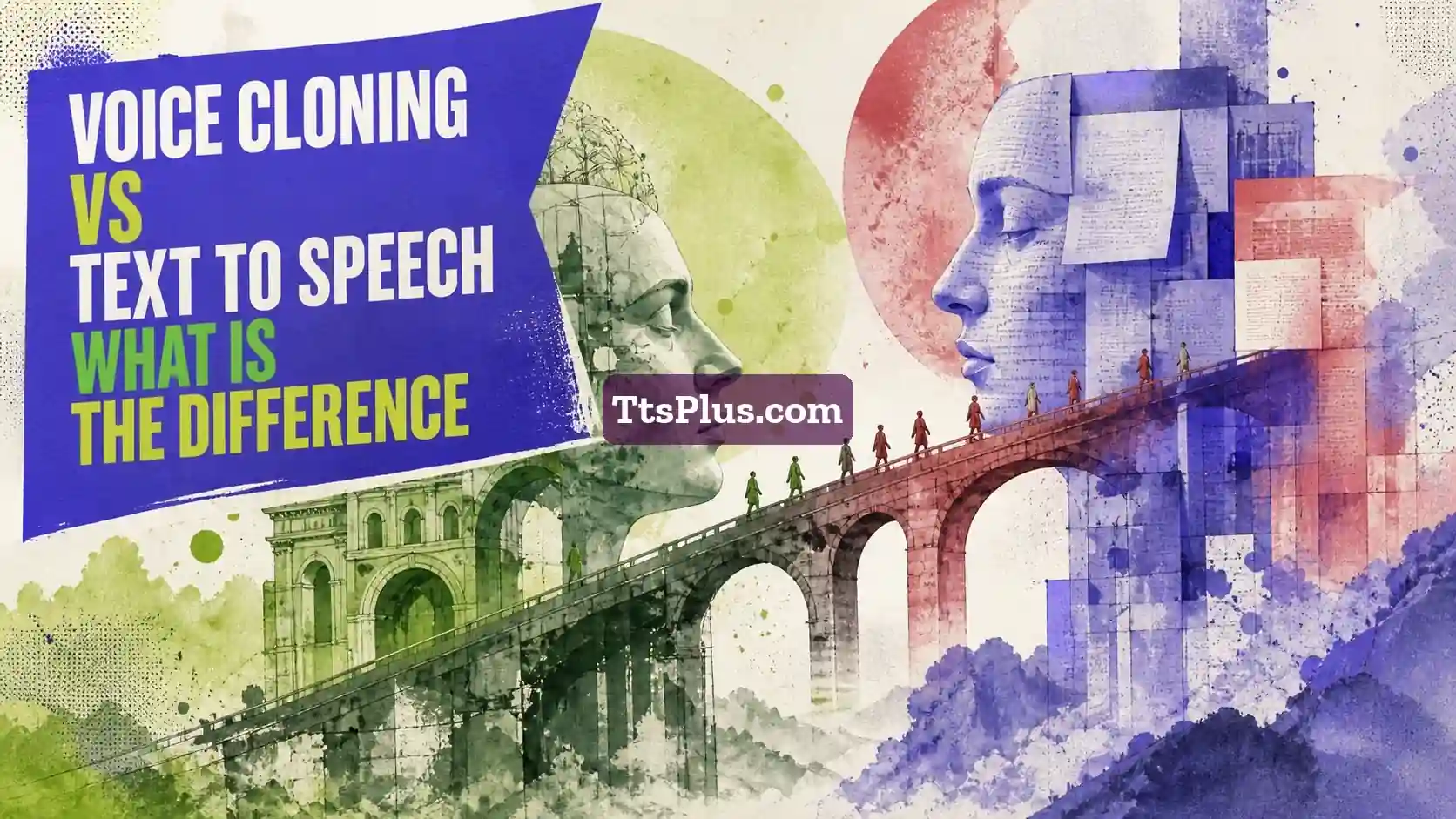 Voice Cloning vs Text to Speech: What Is the Difference? — TtsPlus guide illustration