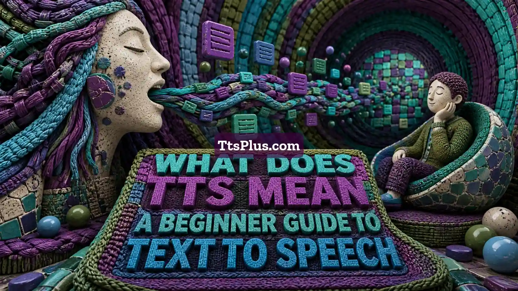 What Does TTS Mean? A Beginner Guide to Text-to-Speech — TtsPlus guide illustration