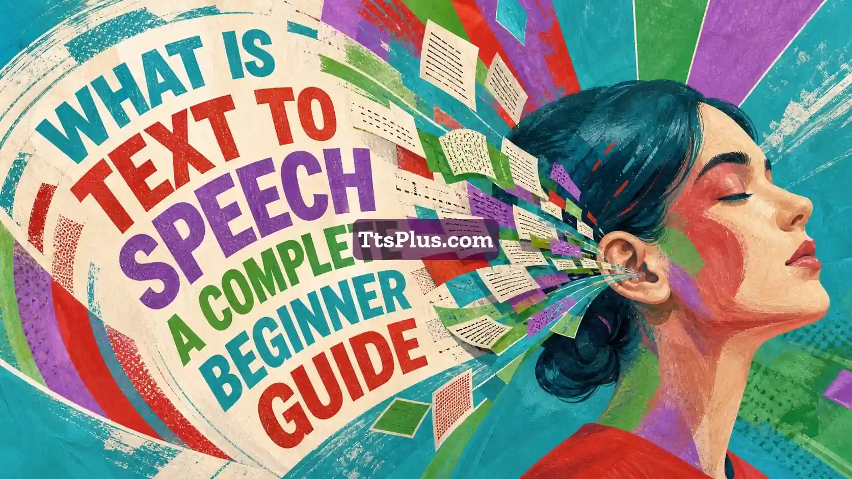 What Is Text to Speech? A Complete Beginner Guide — TtsPlus guide illustration