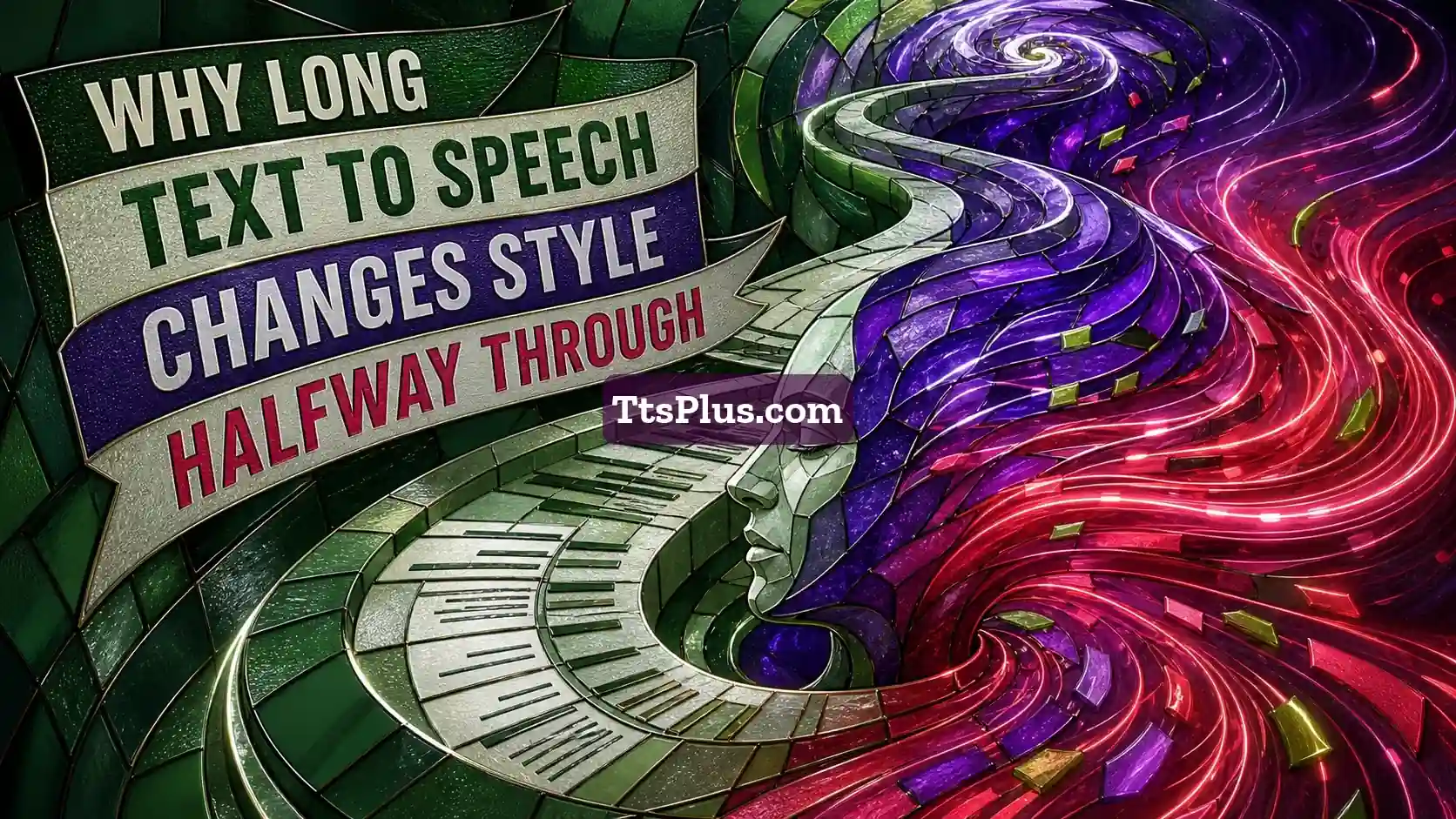 Why Long Text to Speech Changes Style Halfway Through — TtsPlus guide illustration
